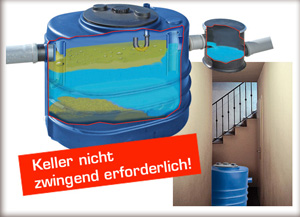 Fettabscheider Küchenebene/Untertischgerät